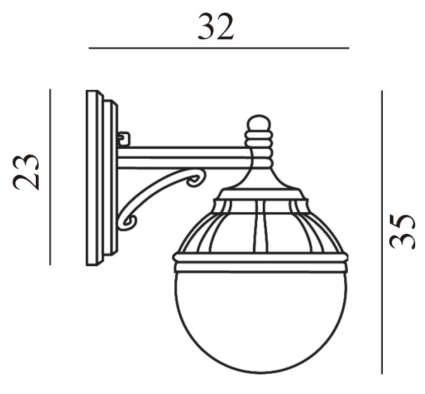 Vignette 3 produit Ref : 311SV         | bologna noir 42w halogene/e27 ip44